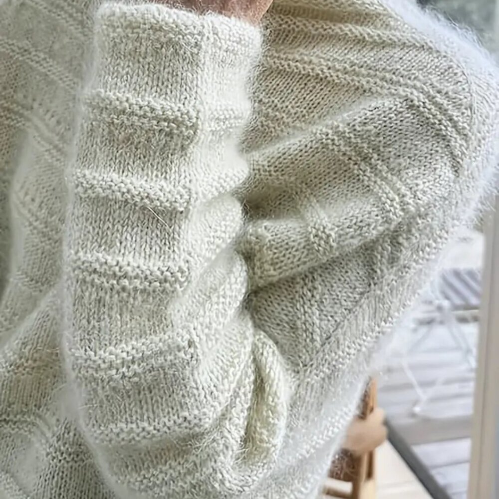 Cream Beige Knit Pullover Sweater - Picture 5 of 5